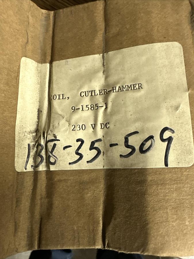 Cutler Hammer,1585-1,Coil 230VDC