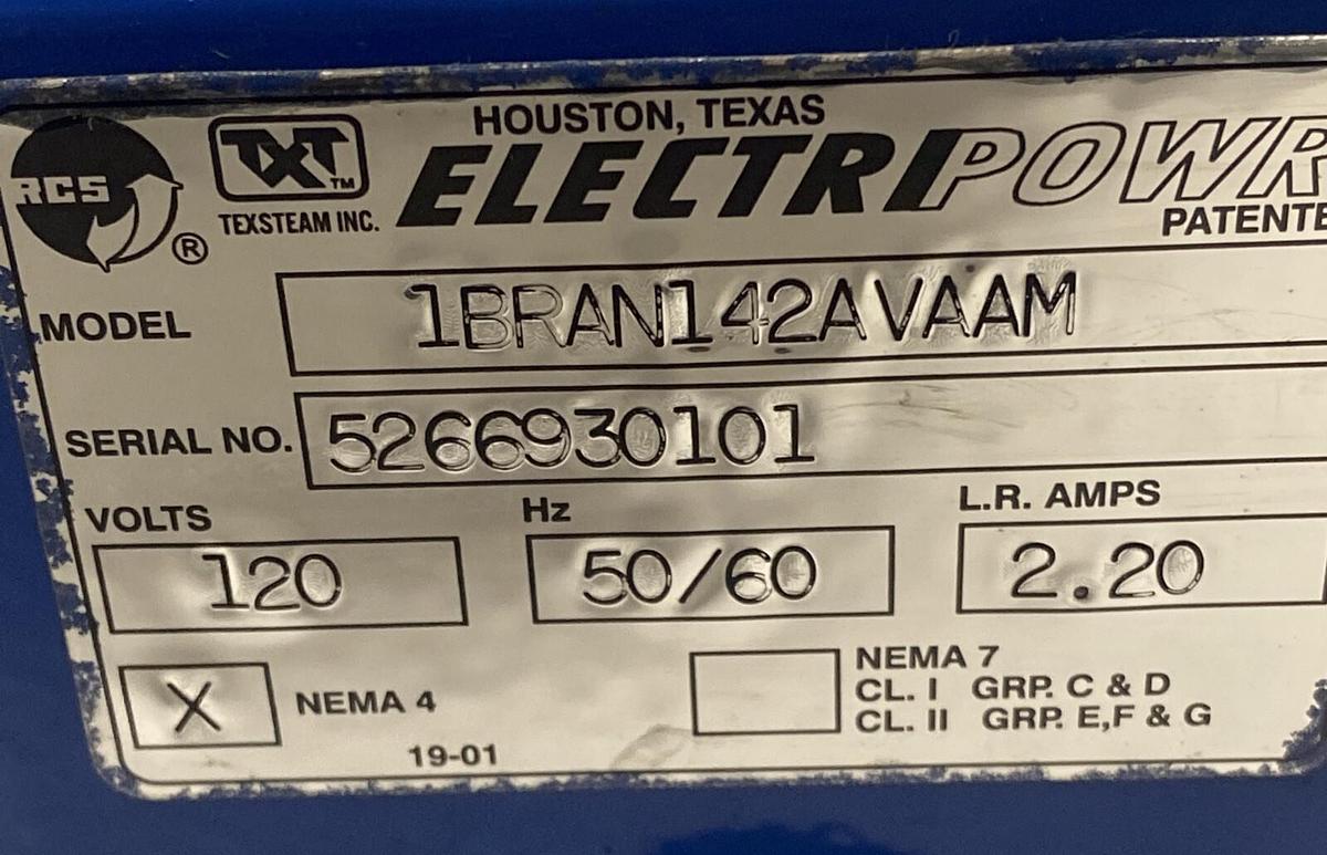 ELECTRIPOWER,1BRAN142AVAAM,VALVE ACTUATOR 120V 2.2AMP NOS