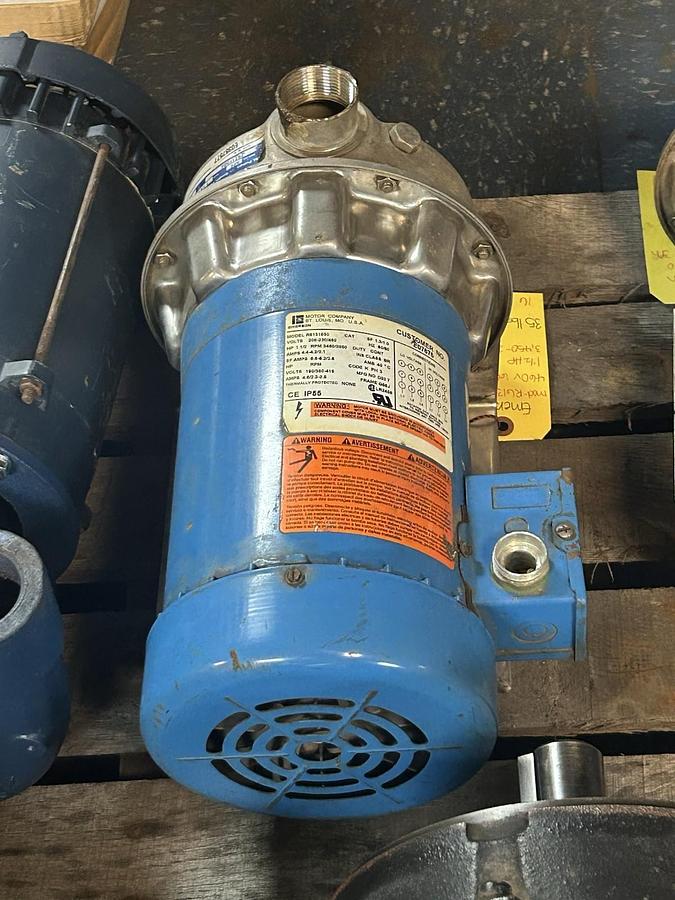 Used GOULDS,2ST1F5D4,CENTRIFUGAL PUMP 1-1/4X1-1/2-6 1.5HP 208-230/460V 3450RPM 3PH
