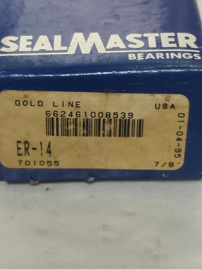 SEALMASTER,ER-14,INSERT BEARING 7/8 INCH BORE WITH COLLAR AND SNAP RING NOS