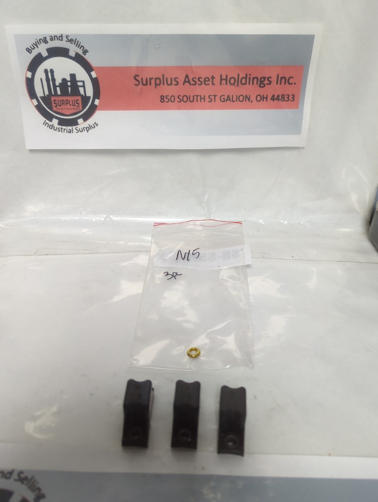Used ALLEN BRADLEY,N15,THERMAL OVERLOAD PROTECTION HEATER ELEMENT LOT OF 3 PRE-OWNED
