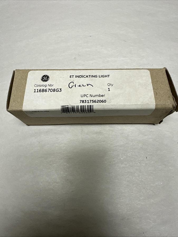 Used GE,116B6708G3,Green LED Panel Mount