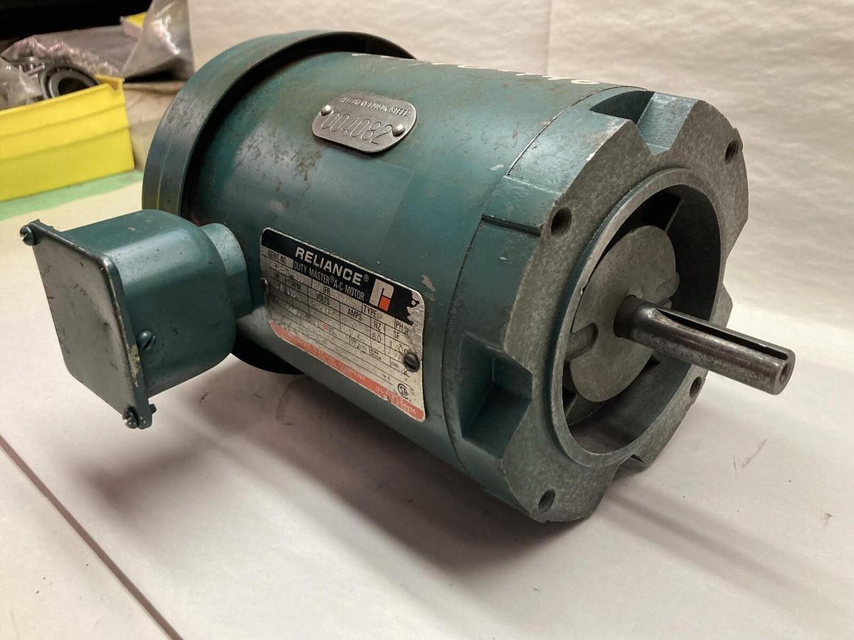 Used Reliance,P56H1337N, Motor 3/4HP 1725RPM 3PH FB56C