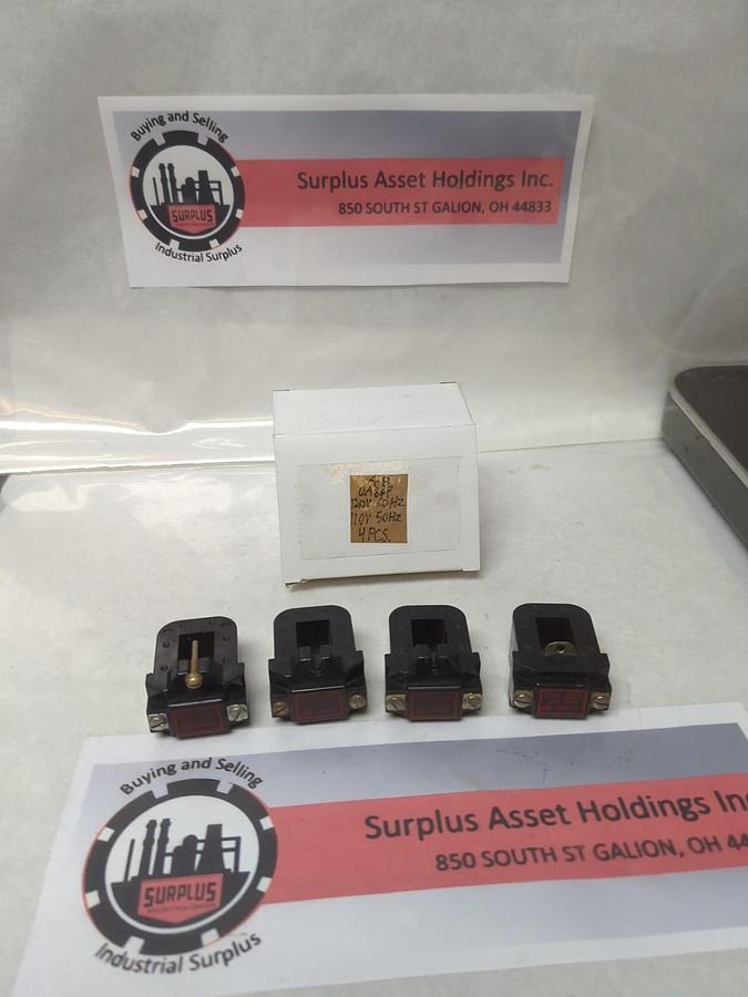 Used ALLEN-BRADLEY,0A86P,COIL 120V 60HZ 110V 50HZ LOT OF 4 PRE-OWNED