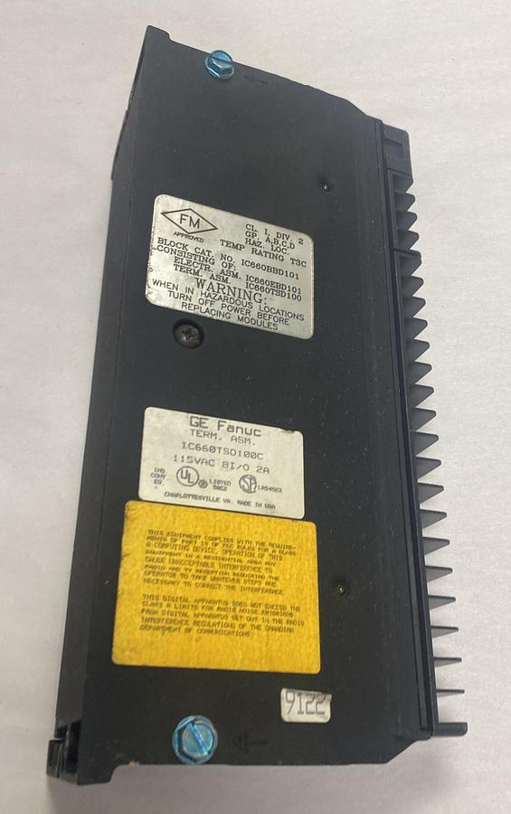 Used GE FANUC,IC660TSD100C,TERMINAL ASSEMBLY