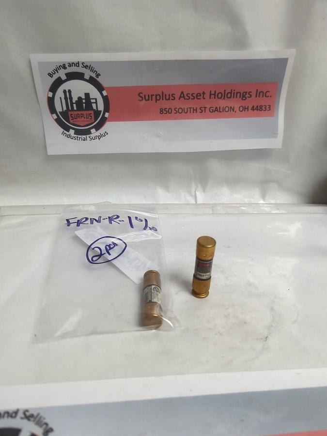 Used COOPER BUSSMANN,FRN-R-1-6/10,FUSETRON 1-6/10 AMP FUSE LOT OF 2 PRE-OWNED