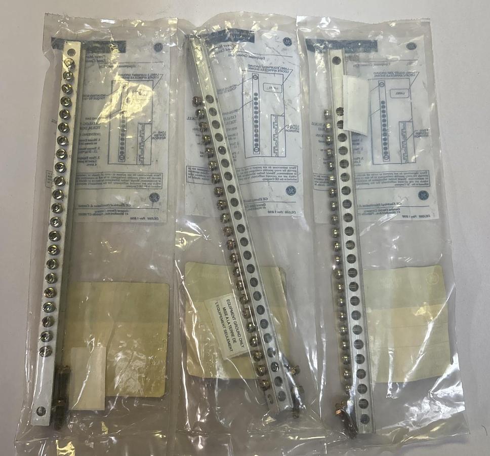 Used GENERAL ELECTRIC,TGK24,24 CIRCUIT EQUIPMENT GROUND KIT LOT OF 3 NOS