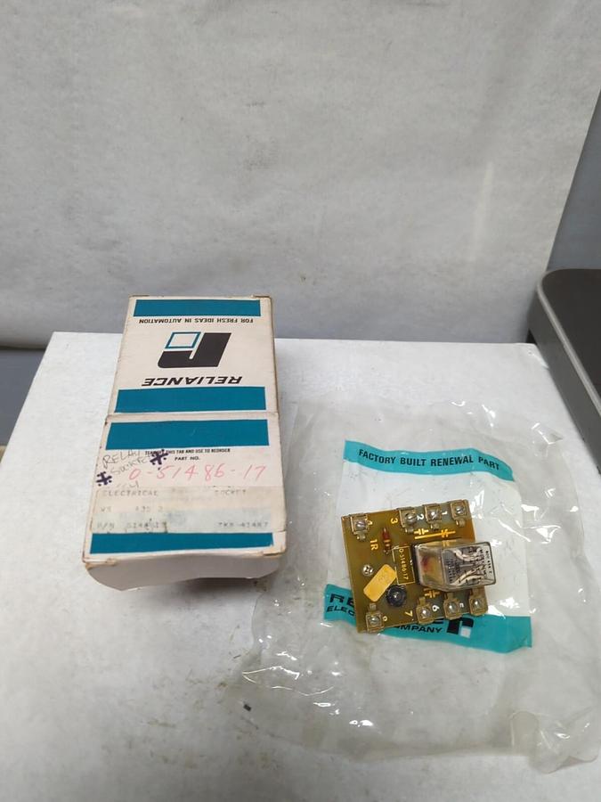 RELIANCE ELECTRIC,0-51486-17,RELAY SOCKET NOS