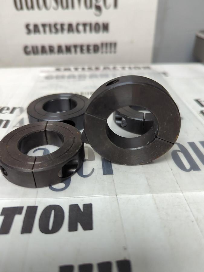 CLIMAX,H2C-112,2 PIECE SHAFT/CLAMP COLLAR 1-1/8 INCH BORE LOT OF 4 NOS