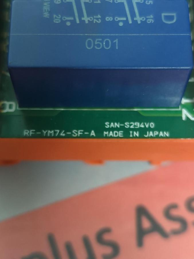 Used NAIS,SF4D-DC,ELECTROMECHANICAL RELAY WITH RF-YM74-SF-A PRE-OWNED