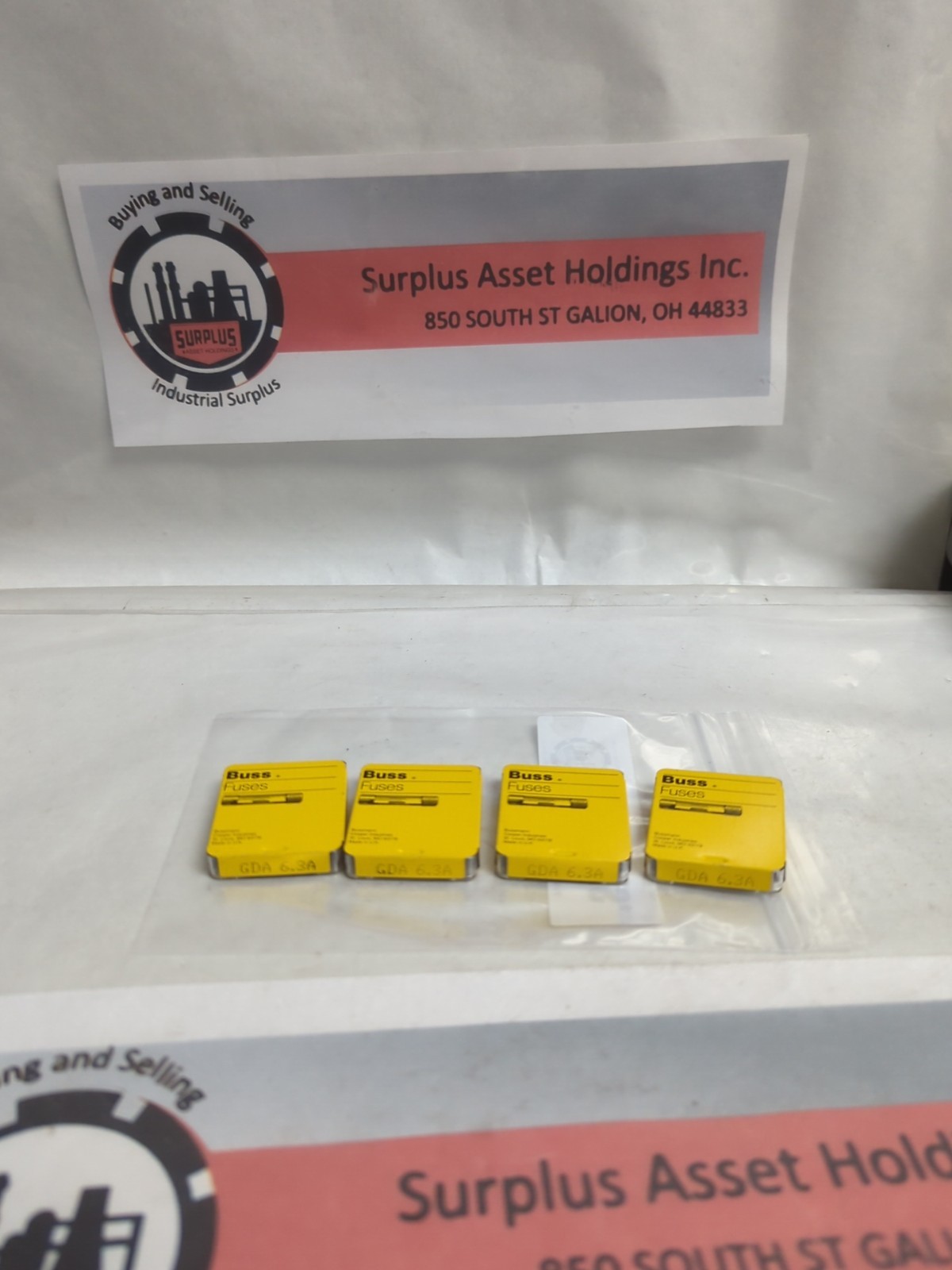 COOPER BUSSMANN,GDA 6.3A,FUSE LOT OF 20 PCS NOS