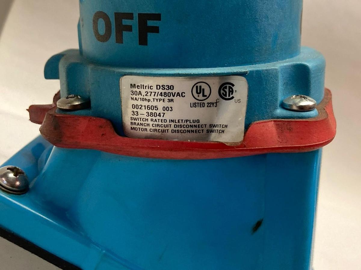 Used Meltric,33-38047 DS30,30A Disconnect Switch Receptacle