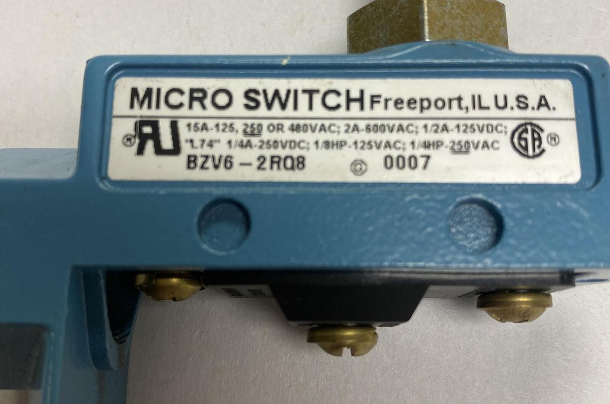 Used Honeywell,BZV6-2RQ8,Micro Switch Limit Switch
