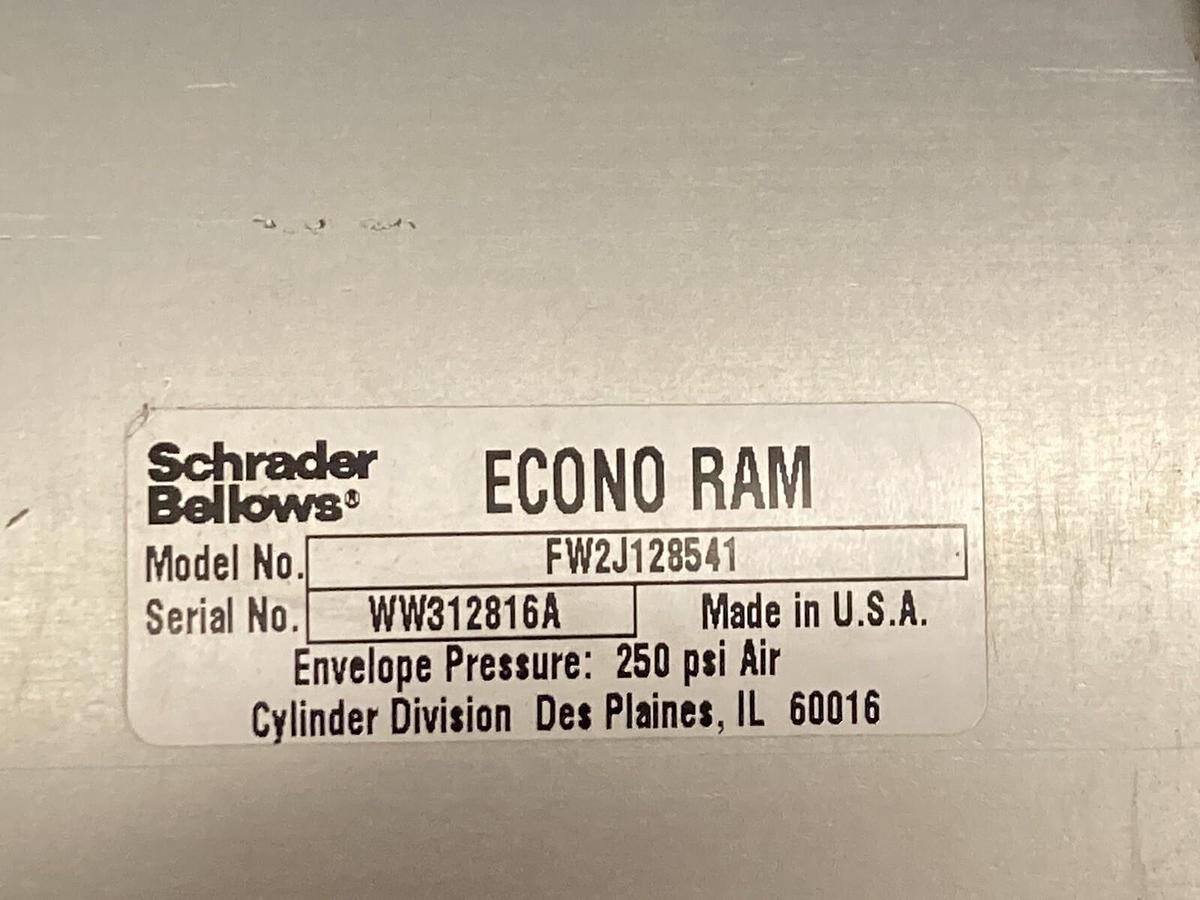 Schroder Bellows,FW2J128541,Pneumatic Cylinder Econo Ram 250 PSI