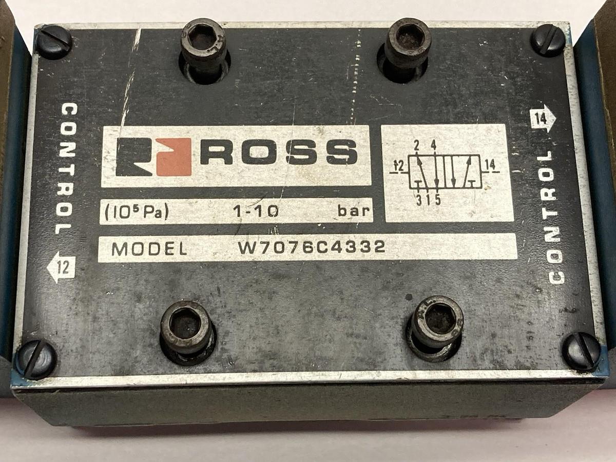 Used Ross,W7076C4332,Control Valve 1-10bar 26Va 50/60Hz