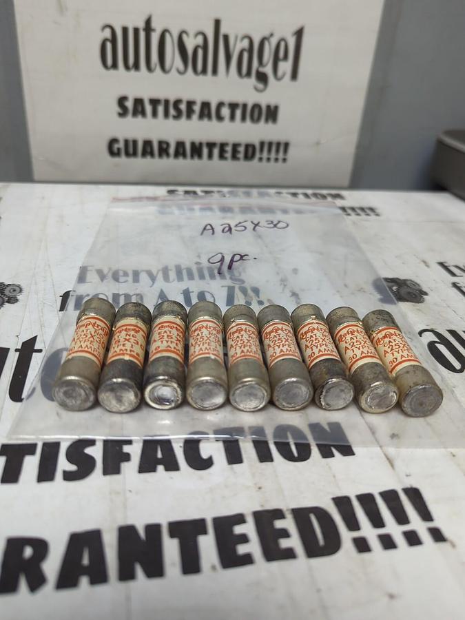 FERRAZ SHAWMUT,A25X30,SEMI-CONDUCTOR FUSES LOT OF 9 NOS