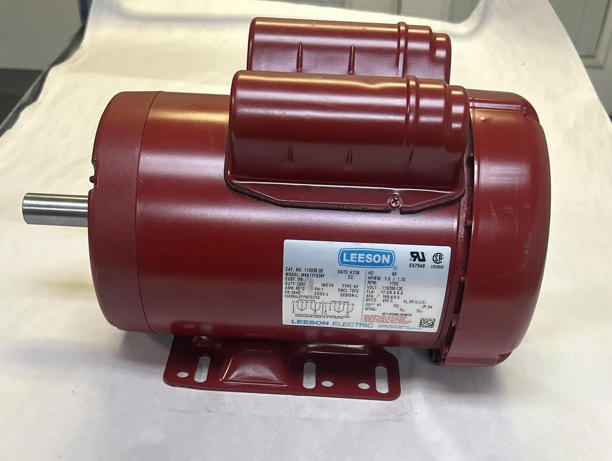LEESON,113938.00,MOTOR 1.5HP 1725RPM 115/208-230V 1PH 56HZ FRAME