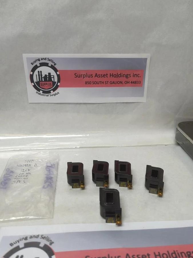 Used SQUARE D,65108,STARTER COIL 120V 60HZ LOT OF 5 PRE-OWNED