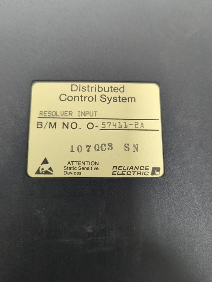 Used RELIANCE ELECTRIC,57411-2A,RESOLVER INPUT MODULE