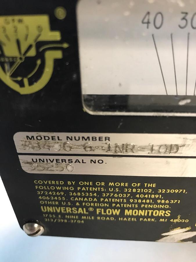 UFM,WB40G-6-1NR-10D,Flow Monitor