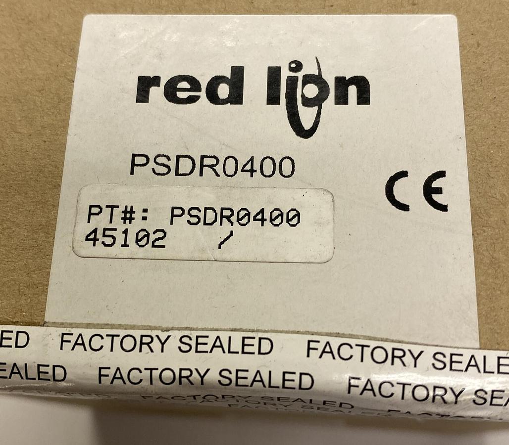 Used RED LION CONTROLS,PSDR0400,POWER SUPPLY 24VDC NEW SEALED