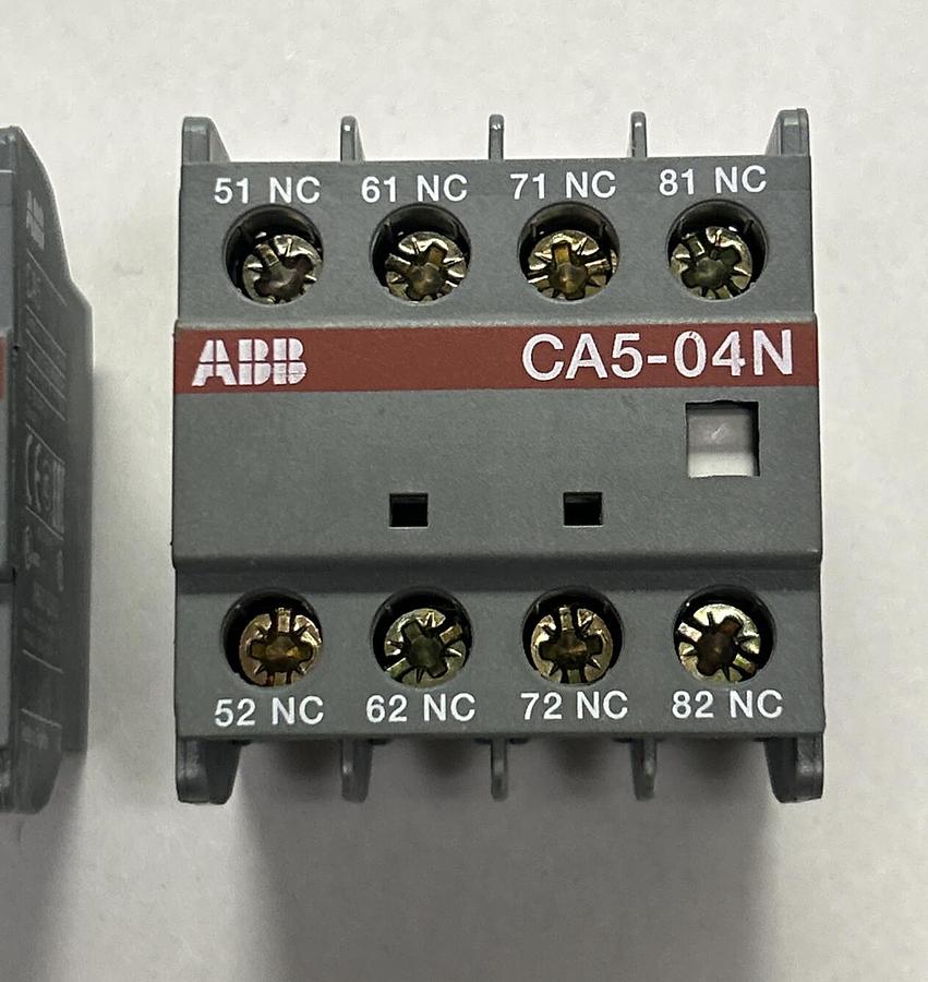 ABB,CA5-04N,AUXILIARY CONTACTS LOT OF 3 NOS