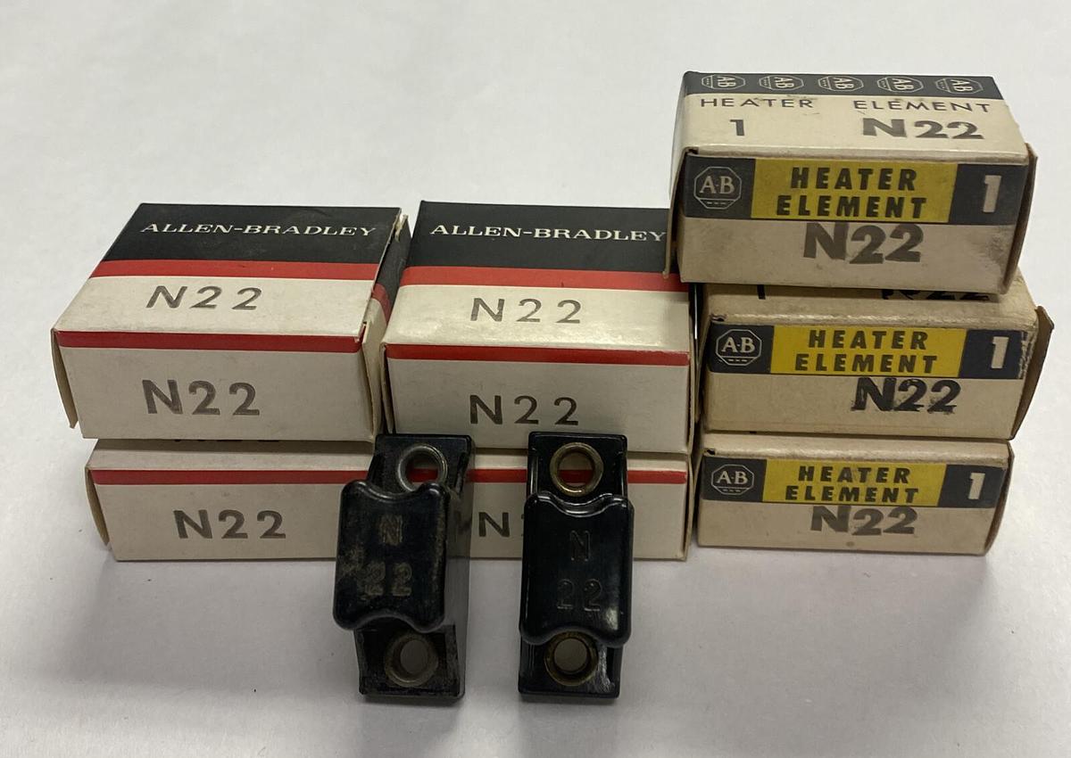 ALLEN BRADLEY,N22,OVERLOAD RELAY HEATER ELEMENT LOT OF 9 NOS