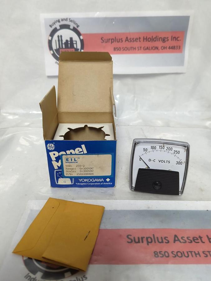 Used GE,250220RXRX,PANEL METER 0-300VDC NOS