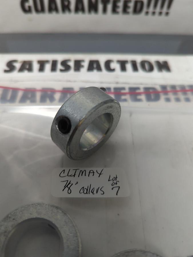 CLIMAX,7/8 INCH,BORE STEEL SET SCREW SHAFT COLLARS LOT OF 7 NOS