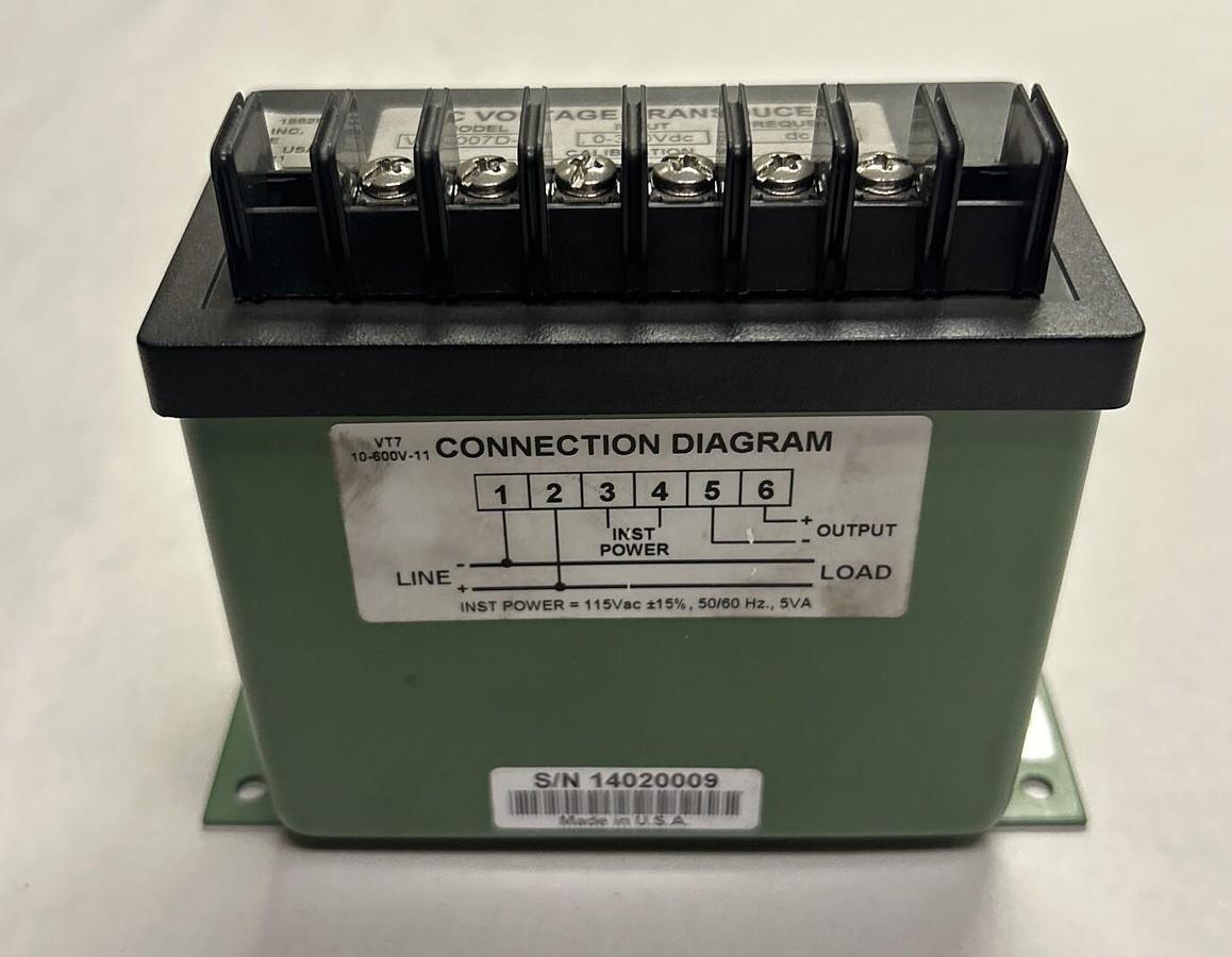 OHIO SEMITRONICS,VT7-007D-11,DC VOLTAGE TRANSDUCER NOS