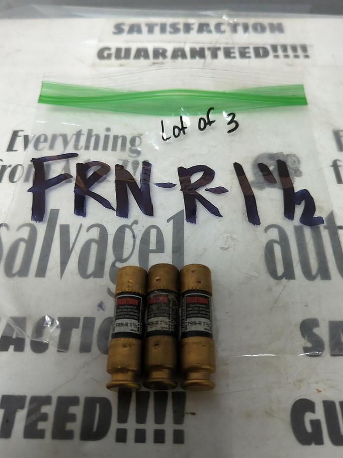 COOPER BUSSMANN,FRN-R1-1/2,FUSETRON FUSE LOT OF 3 NOS