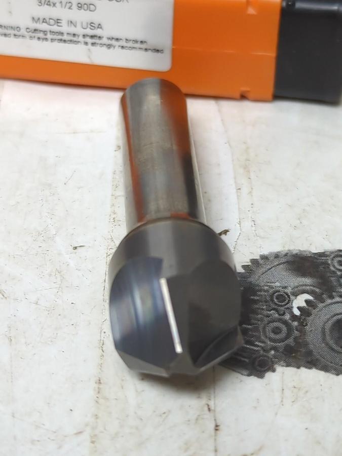 HERTEL,02389558,3/4 INCH 3-FLUTE CARBIDE COUNTERSINK 1/2 INCH SHANK NOS