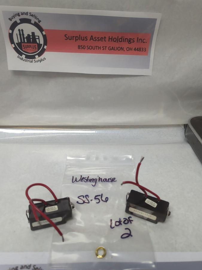 Used WESTINGHOUSE,SS-56,SURGE SUPPRESSOR LOT OF 2 PRE-OWNED