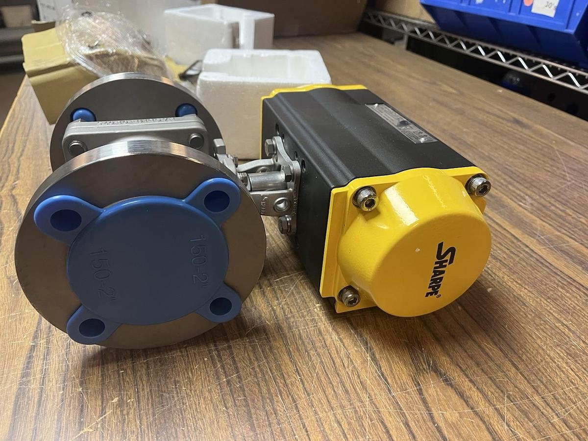 SHARPE,FS50116,PNEUMATIC ACTUATOR SS BALL VALVE 2" 150 SPN-II-100
