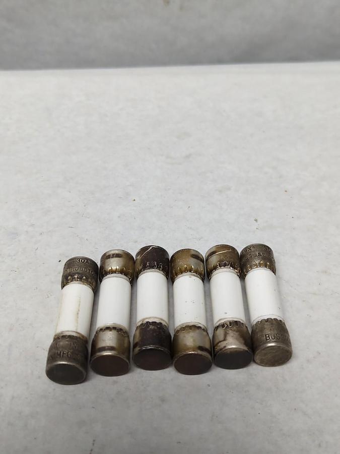COOPER BUSSMANN,FWX 30,SEMI-CONDUCTOR 30 AMP FUSE LOT OF 6 NOS