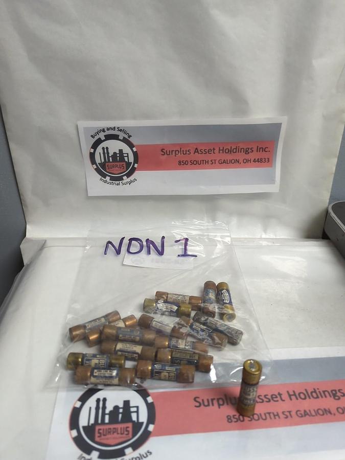 Used COOPER BUSSMANN,NON-1,ONE-TIME FUSE 1 AMP LOT OF 17 PRE-OWNED