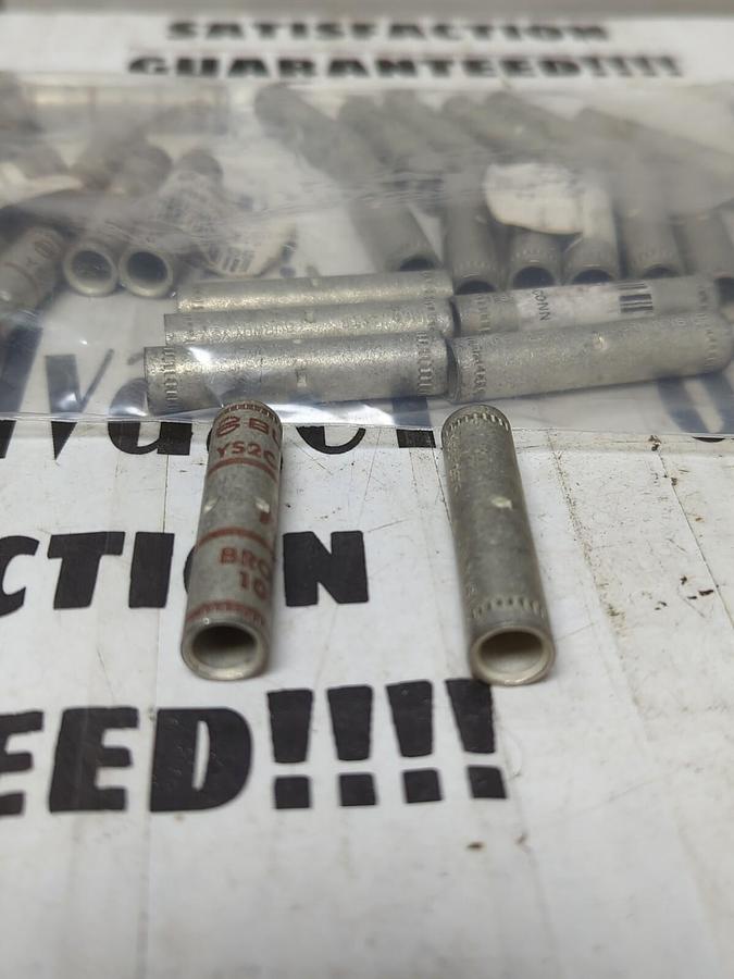 BURNDY,N60 2 STR S2C-L,CRIMP CONNECTOR/ SPLICE LOT OF 32 NOS