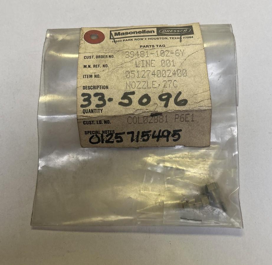 MASONEILAN,051274002400,NOZZLE NOS