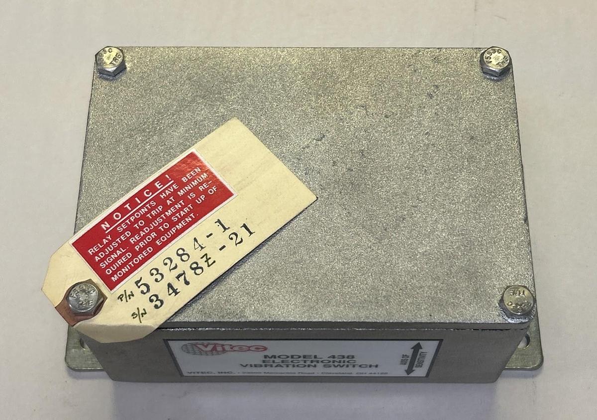 Used VITEC,438,ELECTRONIC VIBRATION SWITCH