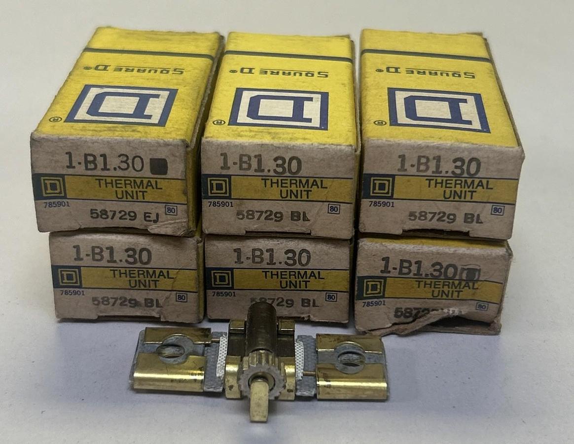SQUARE D,B1.30,THERMAL OVERLOAD HEATER ELEMENT LOT OF 6 NOS