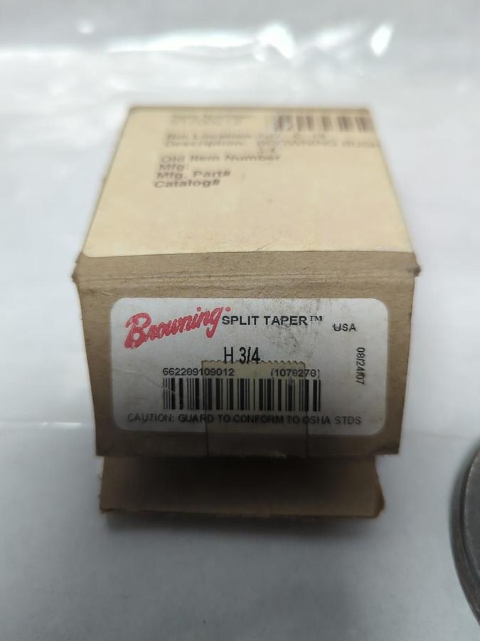 BROWNING,H3/4,SPLIT TAPER BUSHING NOS