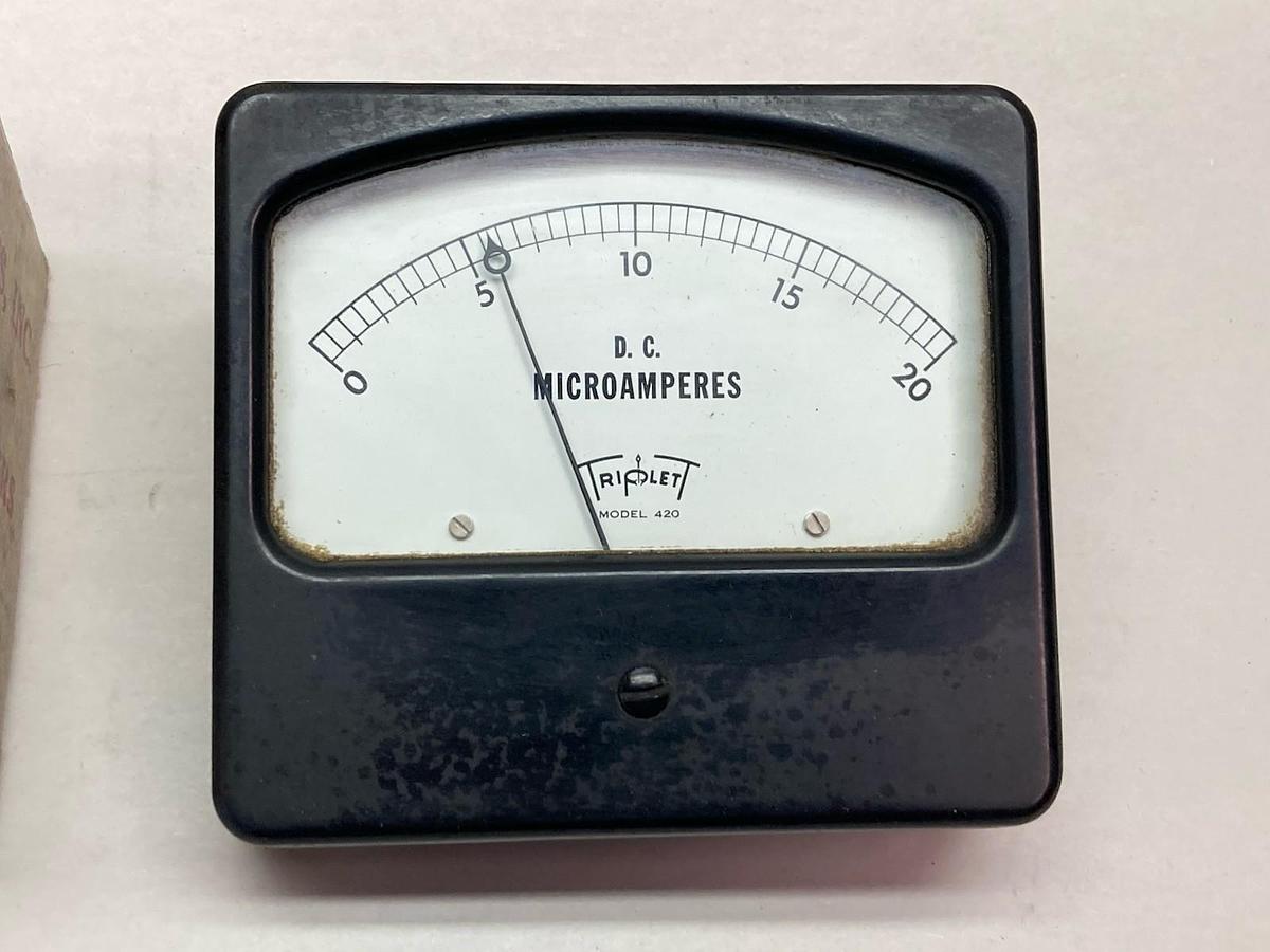 Used API,0-20A,Instruments Meter DC MicroAmperes