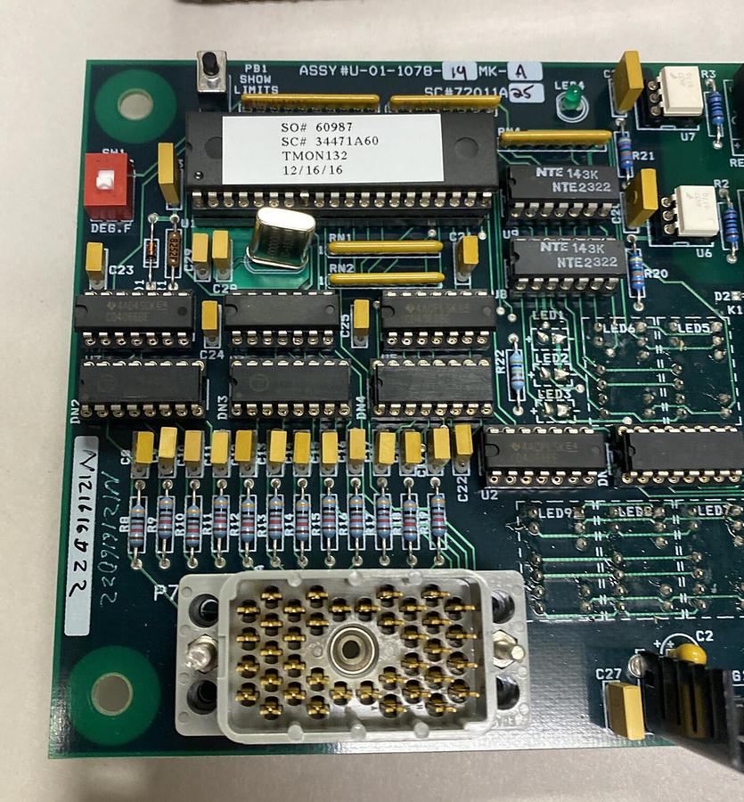 AJAX MAGNETHERMIC,72011A25,TEMPERATURE MONITORING BOARD NEW