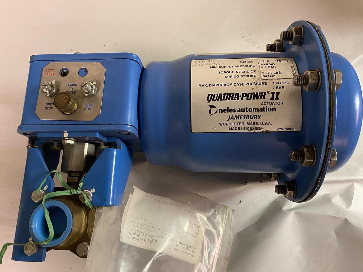 QUADRA POWER II JAMESBURY,QP1C,ACTUATOR 1 INCH BALL VALVE 600 WOG