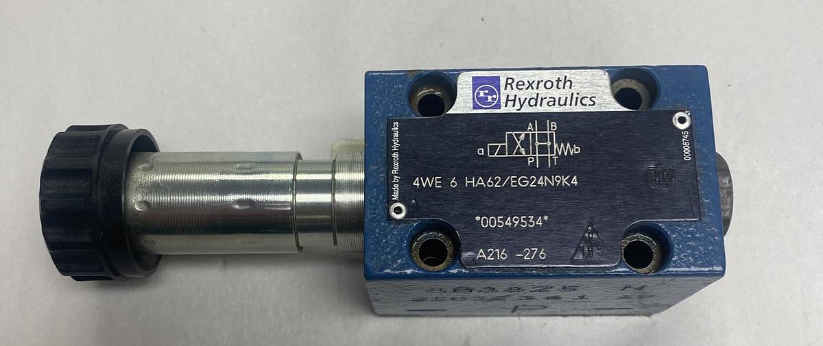 Used REXROTH,R900549534/4WE6HA62/EG24N9K4, HYDRAULIC DIRECTIONAL CONTROL VALVE