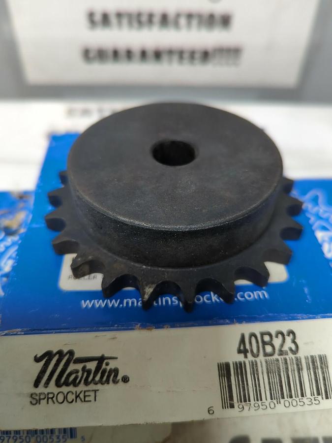 MARTIN,40B23,5/8 INCH BORE 23 TEETH #40 CHAIN SPROCKET LOT OF 3 NOS
