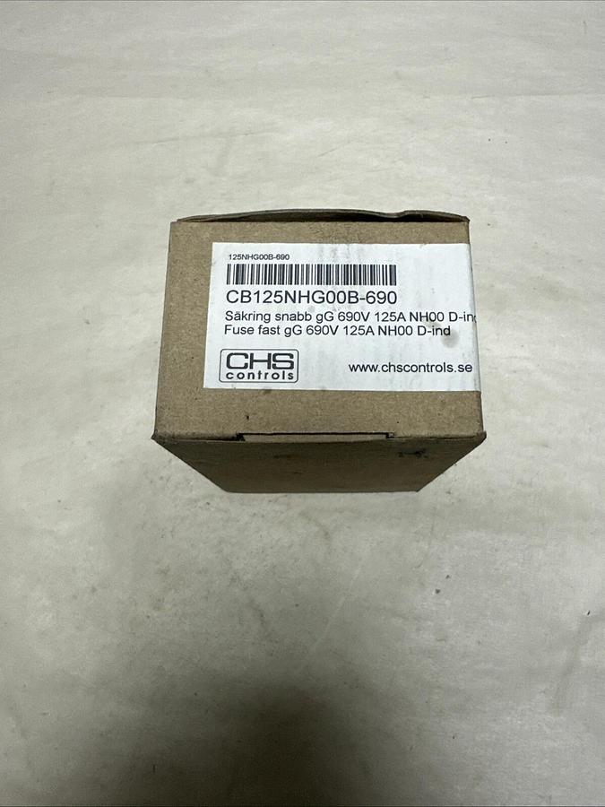 COOPER BUSSMANN,gG 690V 125A NHOO D ind,Fast Fuse Box of 3 NEW