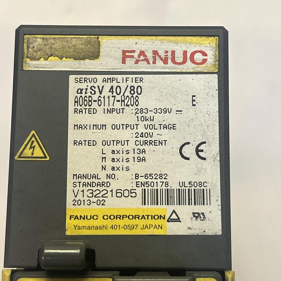 Used FANUC,A06B-6117-H208,SERVO AMPLIFIER