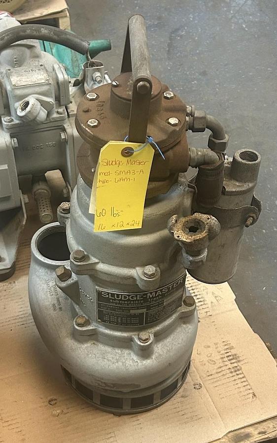 Used WARREN RUPP,SMA3,SLUDGE-MASTER SUBMERSIBLE TRASH PUMP 3"