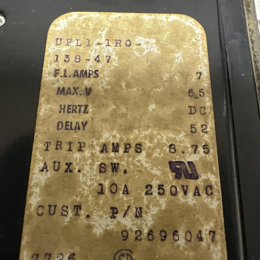 Used Airpax,UPL1-1R0-138-47,07 Amp Single Pole Circuit Breaker LOT of 9